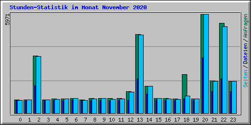 Stunden-Statistik im Monat November 2020