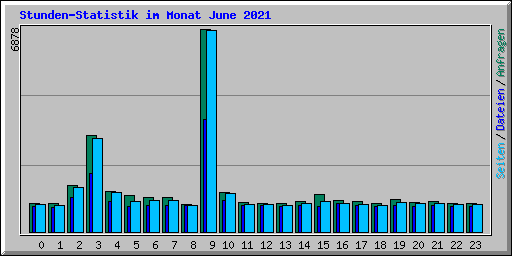 Stunden-Statistik im Monat June 2021