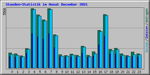 Stunden-Statistik im Monat December 2021