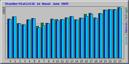 Stunden-Statistik im Monat June 2025